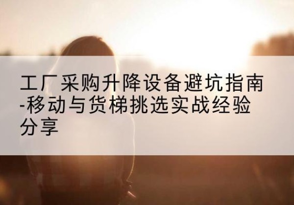 大祥移动式升降机怎么选-工厂采购升降设备避坑指南-移动与货梯挑选实战经验分享